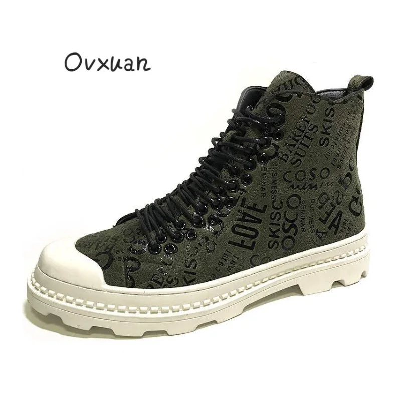 OVXUAN Men Luxury Designer Brand Shoes Casual British Style Mens High Quality Shoes 2020 Ankle Boots Motorcycle Martin Green New
OVXUAN Men Luxury Designer Brand Shoes Casual British Style Mens High Quality Shoes 2020 Ankle Boots Motorcycle Martin Green New
