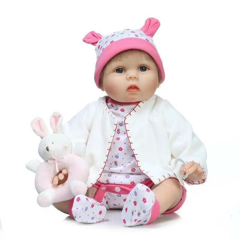 55cm Lovely Pink Girl Baby Reborn Doll Toy Birthday Christmas Gift for Kid Child Girl Brinquedos Silicone Reborn Babies Boneca
55cm Lovely Pink Girl Baby Reborn Doll Toy Birthday Christmas Gift for Kid Child Girl Brinquedos Silicone Reborn Babies Boneca