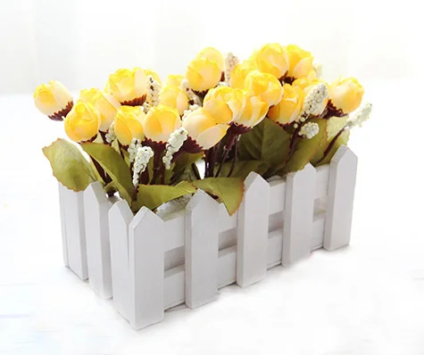 1 Set 16cm Wooden Fence Vase + Flowers Rose And Daisy Artificial Flower Set Silk Flowers Home Decoration Birthday Gift
1 Set 16cm Wooden Fence Vase + Flowers Rose And Daisy Artificial Flower Set Silk Flowers Home Decoration Birthday Gift