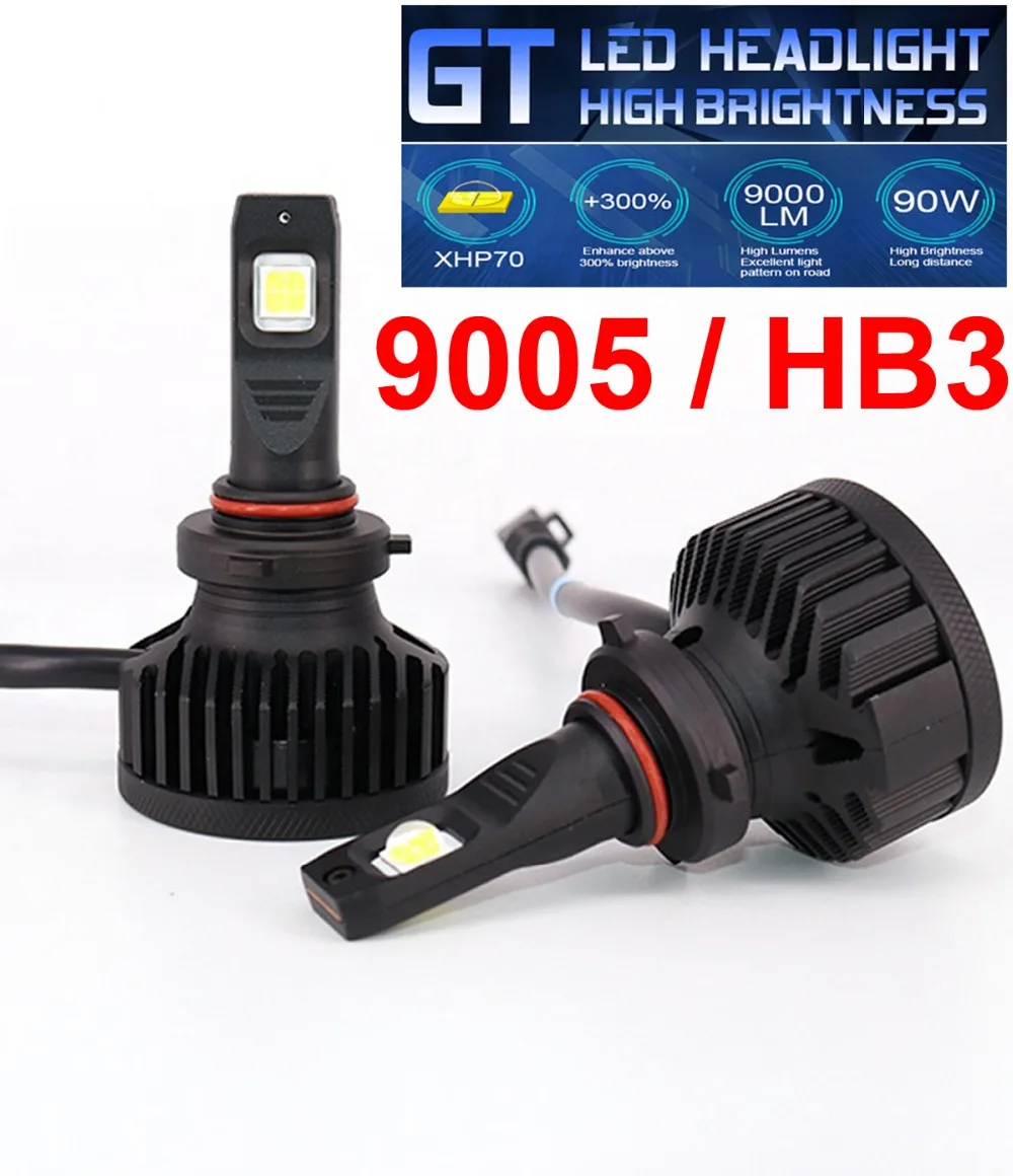 1 Set 9005 HB3 XHP70 LENS Chips GT Series Car LED Headlight 90W 9000LM High Brightness EMC Turbo Fan Front Bulb Lamp 6000K White
1 Set 9005 HB3 XHP70 LENS Chips GT Series Car LED Headlight 90W 9000LM High Brightness EMC Turbo Fan Front Bulb Lamp 6000K White