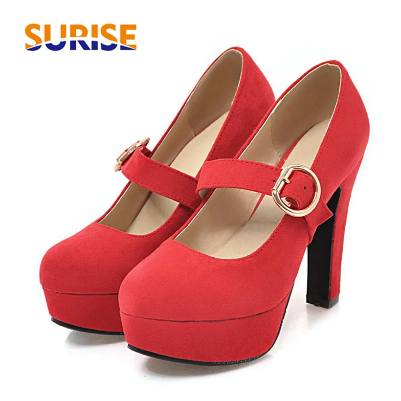 Casual Women Platform Pumps Flock 12cm High Chunky Spike Thick Heel Round Toe Black Party Office Lady Mary Janes Big Size 32-43
Casual Women Platform Pumps Flock 12cm High Chunky Spike Thick Heel Round Toe Black Party Office Lady Mary Janes Big Size 32-43