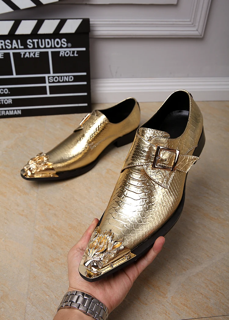 Oxfords SolidGold rivet pointed toe leather genuine leather men's personalized shoes commercial lazyboneses leather casual shoes
Oxfords SolidGold rivet pointed toe leather genuine leather men's personalized shoes commercial lazyboneses leather casual shoes