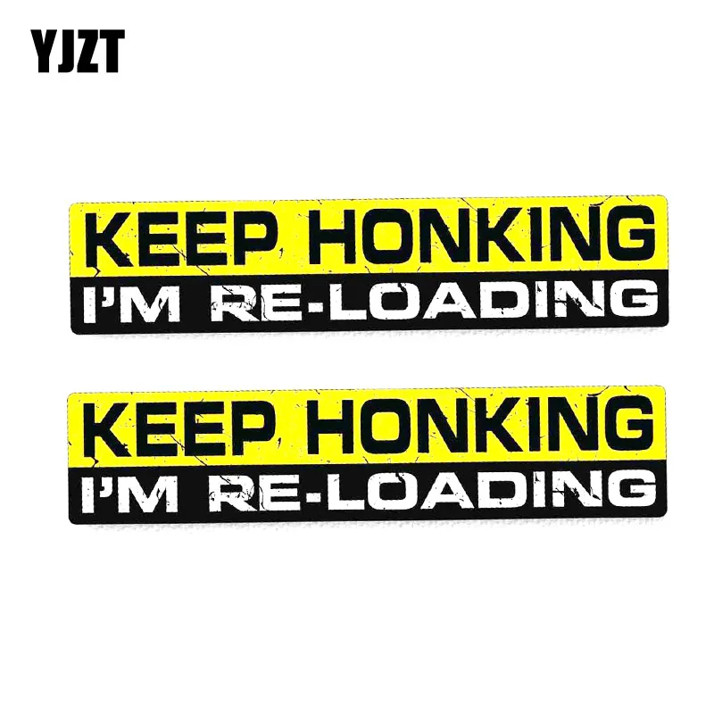 YJZT 2X 15 см * 3 см KEEP HONKING I AM Перезагрузка Автомобильная наклейка из ПВХ наклейка для тела 12-0103
YJZT 2X 15 см * 3 см KEEP HONKING I AM Перезагрузка Автомобильная наклейка из ПВХ наклейка для тела 12-0103