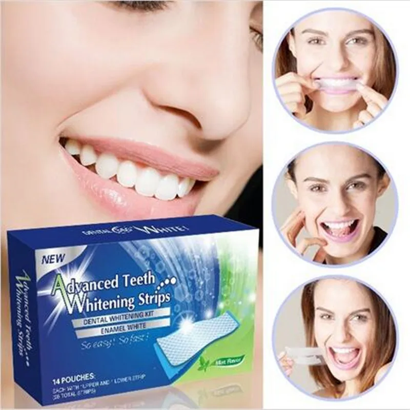 28Pcs/Box 360 Degree Advanced Teeth Whitening Strips Dental Whitening Kit Enamel White Whitestrips Whitening teeth stick
28Pcs/Box 360 Degree Advanced Teeth Whitening Strips Dental Whitening Kit Enamel White Whitestrips Whitening teeth stick