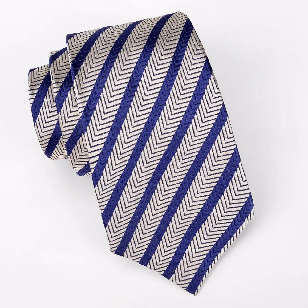 New Men`s Tie Blue Gray Striped Jacquard Woven Necktie Gravata For Men Formal Wedding Party Business 8cm 100% Polyester
New Men`s Tie Blue Gray Striped Jacquard Woven Necktie Gravata For Men Formal Wedding Party Business 8cm 100% Polyester