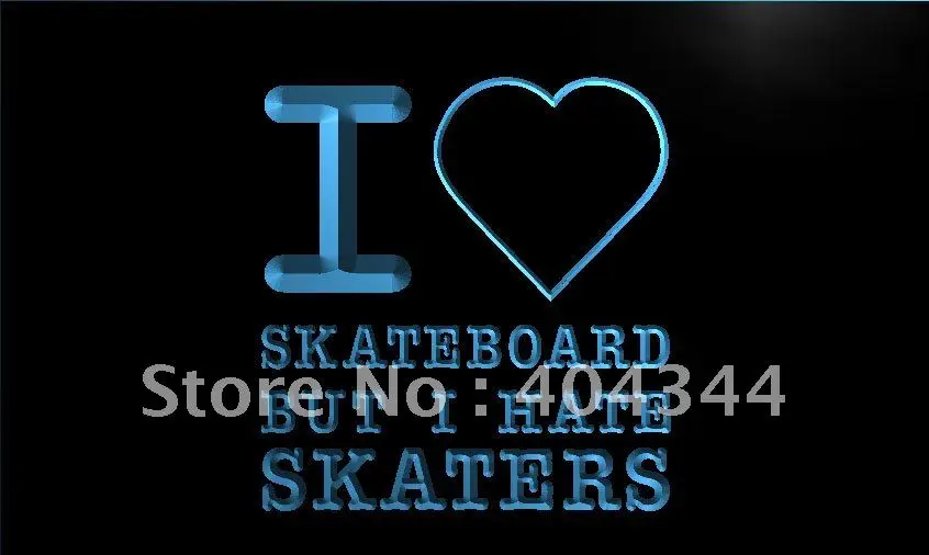 LK461- I Love скейтборд Hate Skaters светодиодный неоновый светильник Sign home decor crafts
LK461- I Love скейтборд Hate Skaters светодиодный неоновый светильник Sign home decor crafts