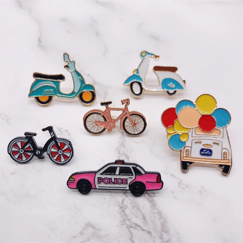 Cartoon Enamel Brooches Fashion Bike Bicycle Car Alloy Button Badges Pins Shirt Bag Hat Jewelry Trinket For Friends Kids
Cartoon Enamel Brooches Fashion Bike Bicycle Car Alloy Button Badges Pins Shirt Bag Hat Jewelry Trinket For Friends Kids