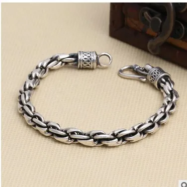 Vintage Personality Thai Silver Bracelet Bacelet Man Jewelry Men 925 Sterling Chain For Men 7mm
Vintage Personality Thai Silver Bracelet Bacelet Man Jewelry Men 925 Sterling Chain For Men 7mm