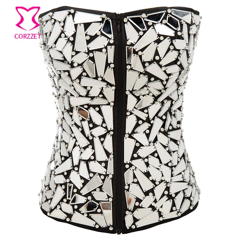Diamond Mirror Zipper Corsets And Bustiers Sexy Corset Steampunk Clothing Gothic Korsett For Women Clubwear Corselete Feminino
Diamond Mirror Zipper Corsets And Bustiers Sexy Corset Steampunk Clothing Gothic Korsett For Women Clubwear Corselete Feminino