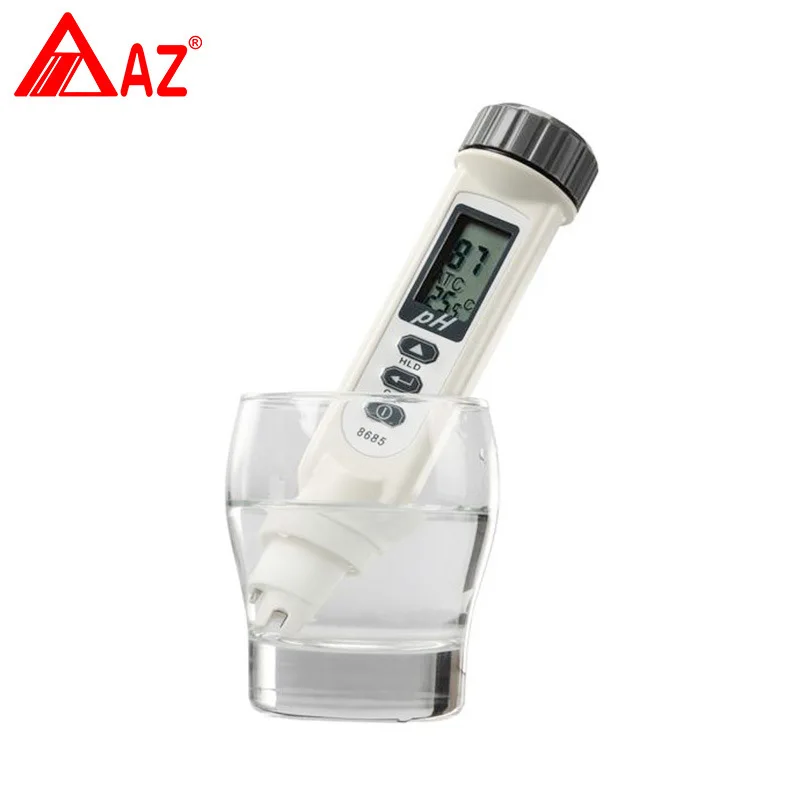 AZ8685 Pen type Aquarium PH Meter Monitor Digital Water Quality Tester Hydroponics SPA Waterproof 0-14 pH Range Laboratory
AZ8685 Pen type Aquarium PH Meter Monitor Digital Water Quality Tester Hydroponics SPA Waterproof 0-14 pH Range Laboratory