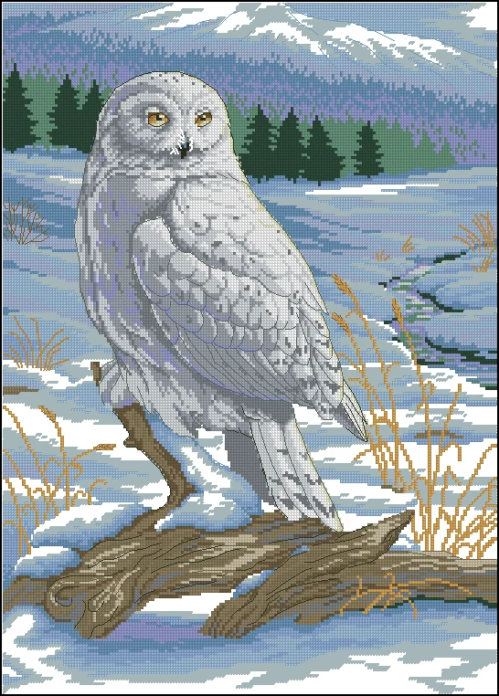Top Quality Beautiful Lovely Counted Cross Stitch Kit The Stately Snowy Owl dim 03861 Snow Winter Forest
Top Quality Beautiful Lovely Counted Cross Stitch Kit The Stately Snowy Owl dim 03861 Snow Winter Forest