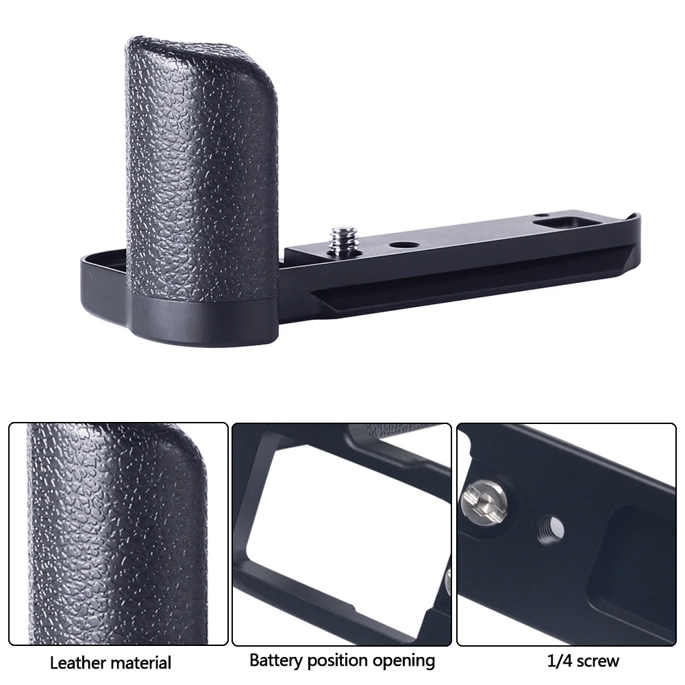 Meike MK-XT100G Aluminum Alloy Hand Grip Quick Release Plate L Bracket for Fujifilm Fuji XT100 Camera
Meike MK-XT100G Aluminum Alloy Hand Grip Quick Release Plate L Bracket for Fujifilm Fuji XT100 Camera