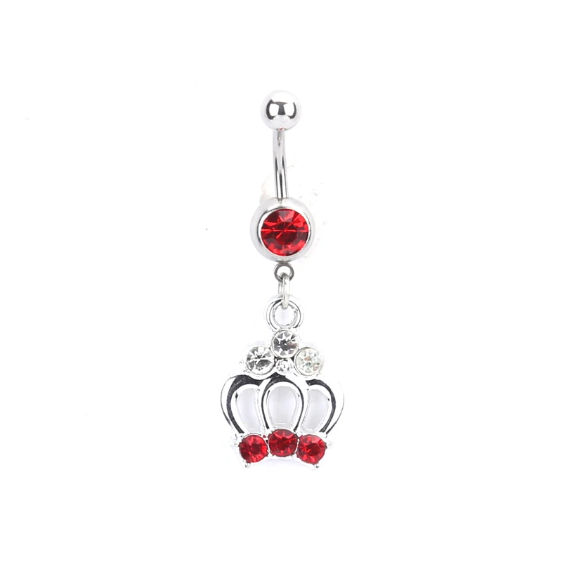 Fashion Body red crown charm Rhinestone Body Piercing Jewelry Belly Button Ring Navel Jewelry
Fashion Body red crown charm Rhinestone Body Piercing Jewelry Belly Button Ring Navel Jewelry