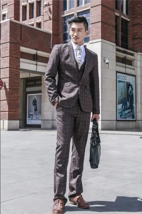 Blazer men formal dress latest coat pant designs suit men costume homme terno set plaid marriage wedding suits for men's slim
Blazer men formal dress latest coat pant designs suit men costume homme terno set plaid marriage wedding suits for men's slim