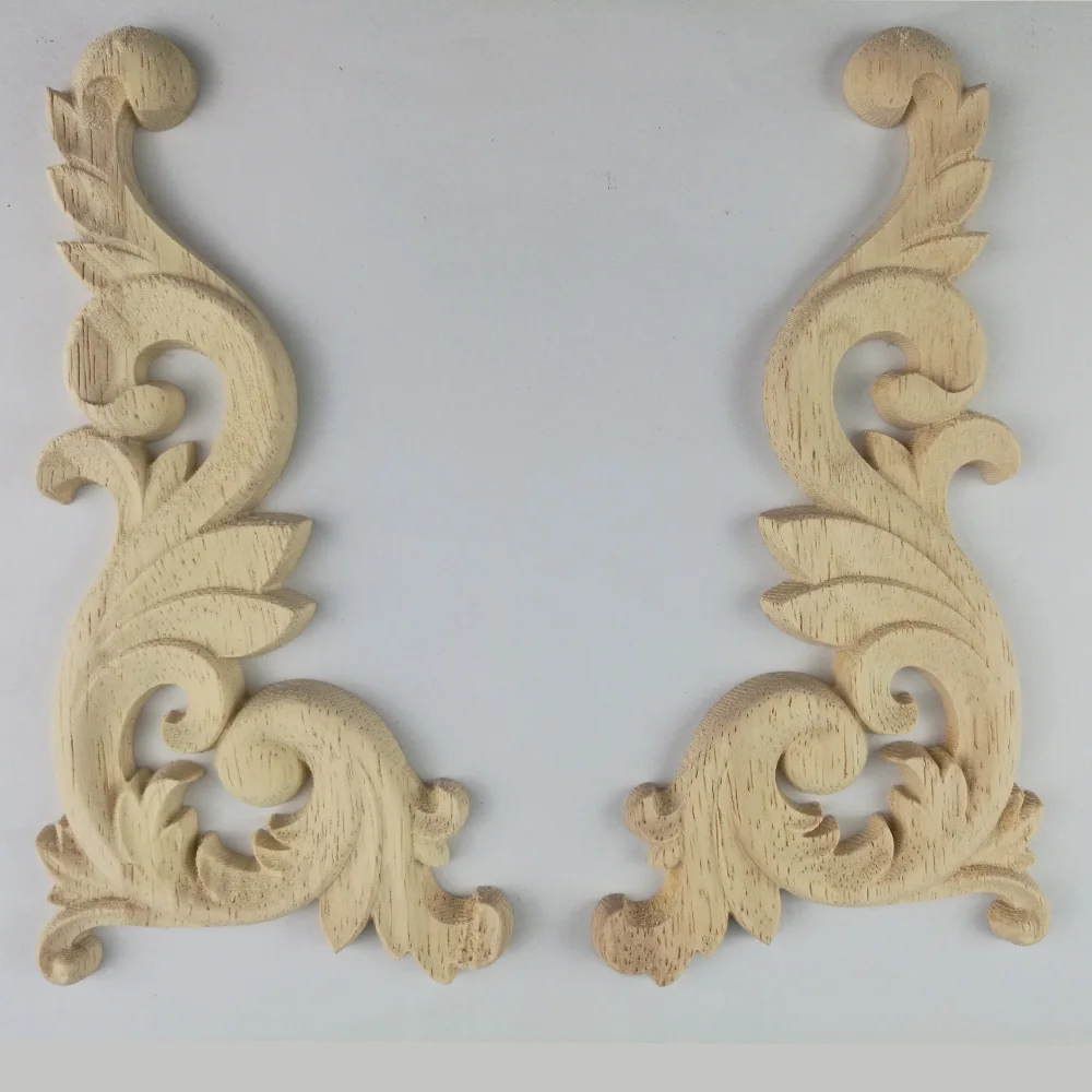 New 4PCS Woodcarving Decal Corner Applique Frame Door Decorate Wall Doors Furniture Decorative Figurines Wooden Miniatures
New 4PCS Woodcarving Decal Corner Applique Frame Door Decorate Wall Doors Furniture Decorative Figurines Wooden Miniatures