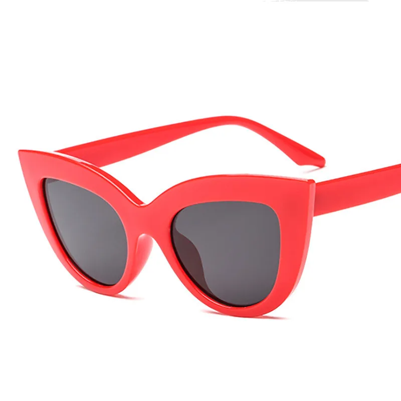 Женские розовые солнцезащитные очки CatEye женские с покрытием из розового золота
