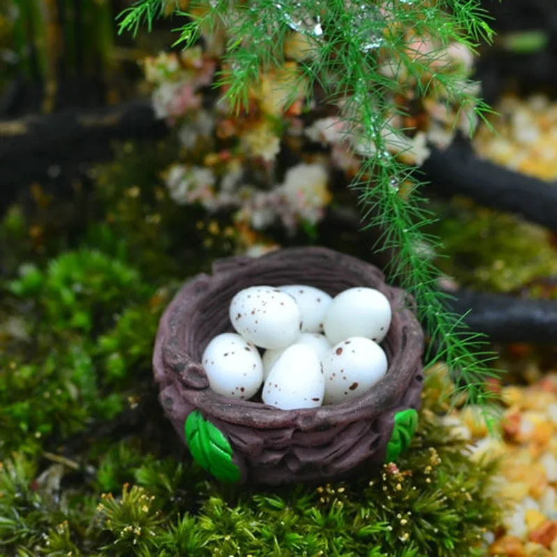 Птичье гнездо миниатюрные сказочные аксессуары для сада и дома | Дом сад