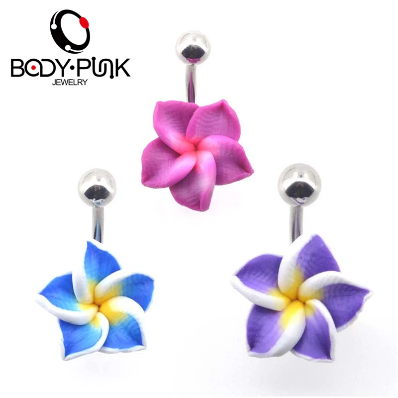 BODY PUNK Belly Button Rings Body Jewelry Navel Piercing 1 Pc Purple Flower Soft Clay Navel Rings Helix ombligo nombril
BODY PUNK Belly Button Rings Body Jewelry Navel Piercing 1 Pc Purple Flower Soft Clay Navel Rings Helix ombligo nombril