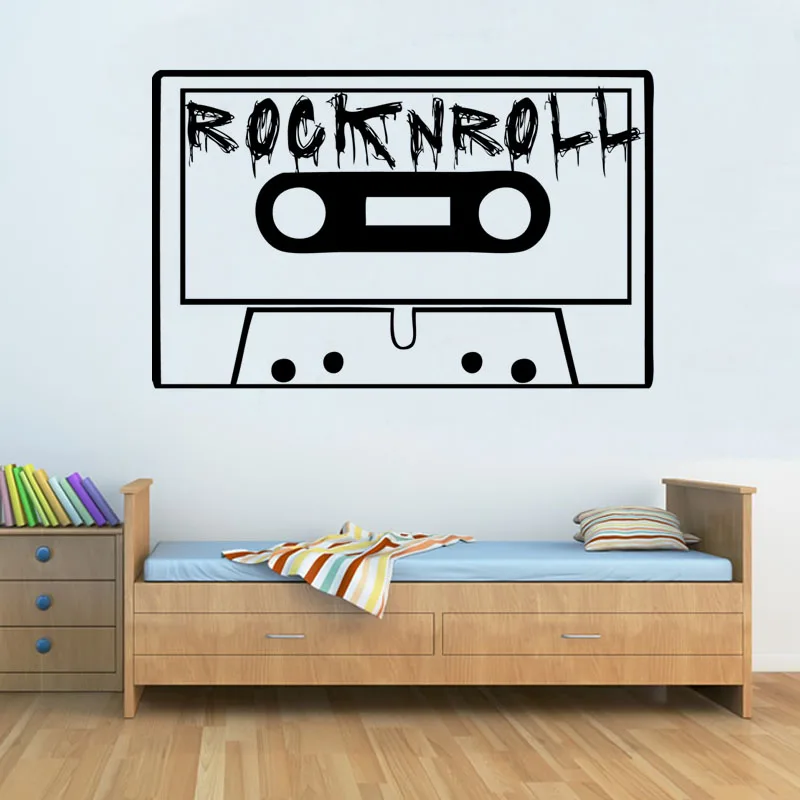 Art Decor Vintage Rock And Roll Tape Wall Sticker Kids Bedroom Vinyl Removable Home Decor Wall Decal M609
Art Decor Vintage Rock And Roll Tape Wall Sticker Kids Bedroom Vinyl Removable Home Decor Wall Decal M609