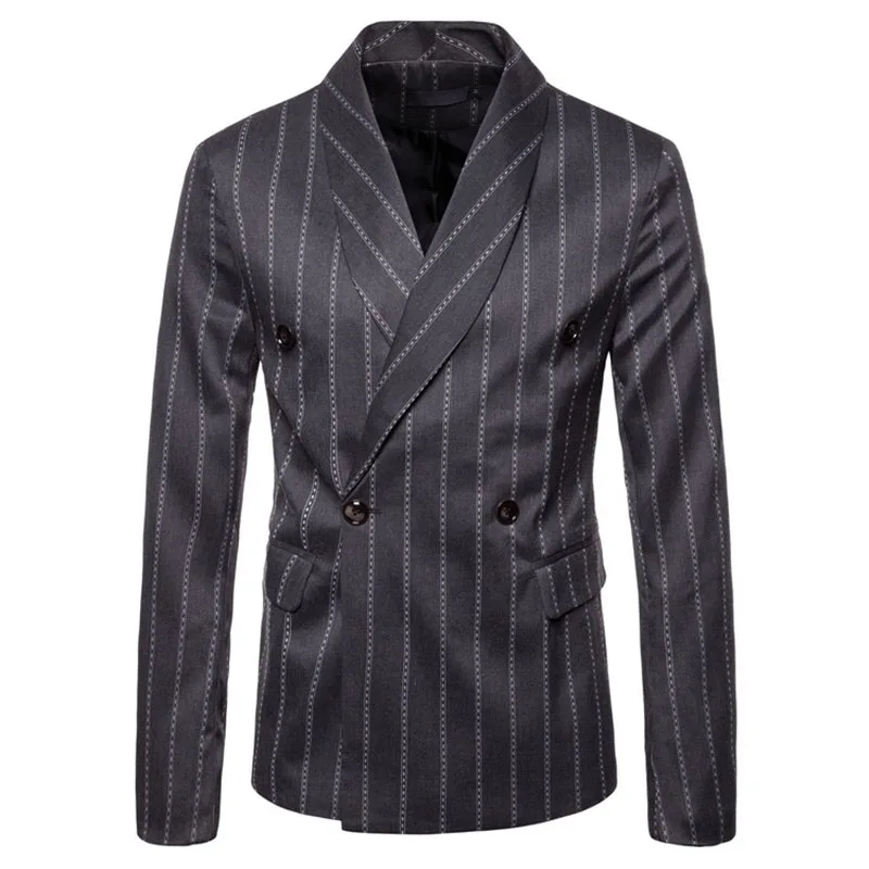 Nice New Autumn Men Blazers Striped Scarf Collar Winter Outerwear Smart Casual Slim Jackets For Male Plus Size Coats Suits 4XL
Nice New Autumn Men Blazers Striped Scarf Collar Winter Outerwear Smart Casual Slim Jackets For Male Plus Size Coats Suits 4XL