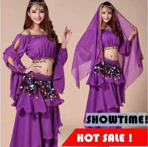 2018 Bellydance 4 Colors New Sexy Belly Dance Costume Set 5pcs (top+skirt+belt+veil+headwear) Bollywood Indian Costumes Wear
2018 Bellydance 4 Colors New Sexy Belly Dance Costume Set 5pcs (top+skirt+belt+veil+headwear) Bollywood Indian Costumes Wear