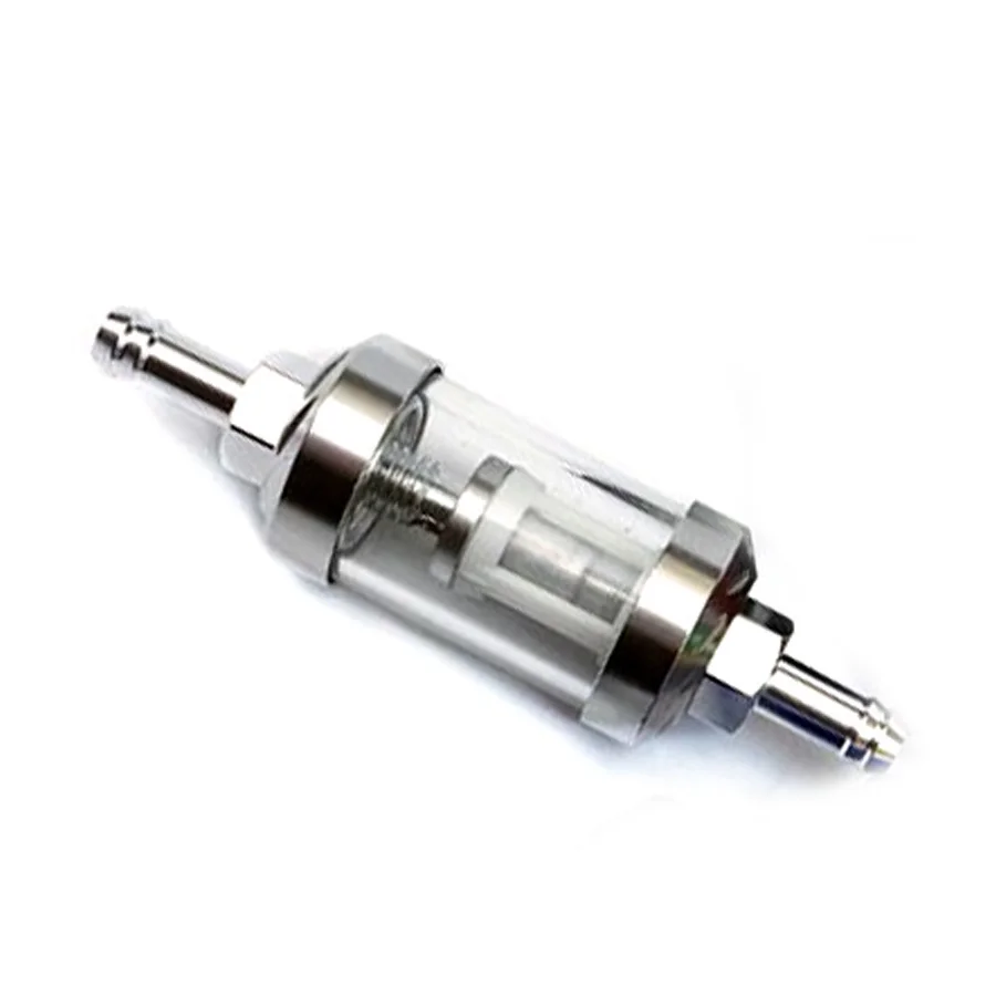 High Quality 8mm 5/16 Chrome Fuel Filter Car Petrol Diesel Inline Tube Gasoline filter Universal Modified for Harley Motorcycle
High Quality 8mm 5/16 Chrome Fuel Filter Car Petrol Diesel Inline Tube Gasoline filter Universal Modified for Harley Motorcycle