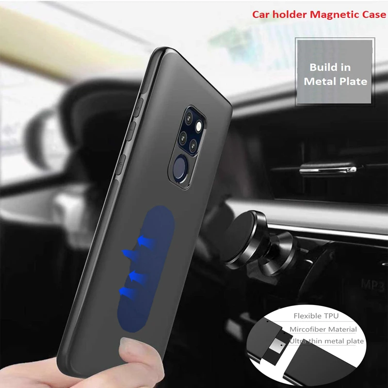Magnetic Car Holder Case For Huawei Mate 20 Pro Soft TPU Silicone Magnet Case For Huawei P20 P30 PRO Lite Build-in Metal Plate
Magnetic Car Holder Case For Huawei Mate 20 Pro Soft TPU Silicone Magnet Case For Huawei P20 P30 PRO Lite Build-in Metal Plate