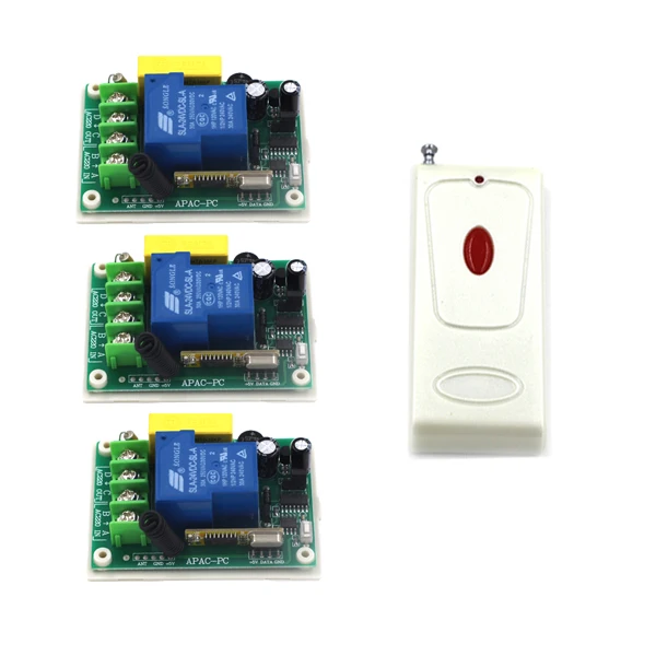 Home Smart Control Single Channel 1CH AC 220V 30A RF Remote Control Switch Relay 3pcs Receivers Free Shipping SKU: 5548
Home Smart Control Single Channel 1CH AC 220V 30A RF Remote Control Switch Relay 3pcs Receivers Free Shipping SKU: 5548