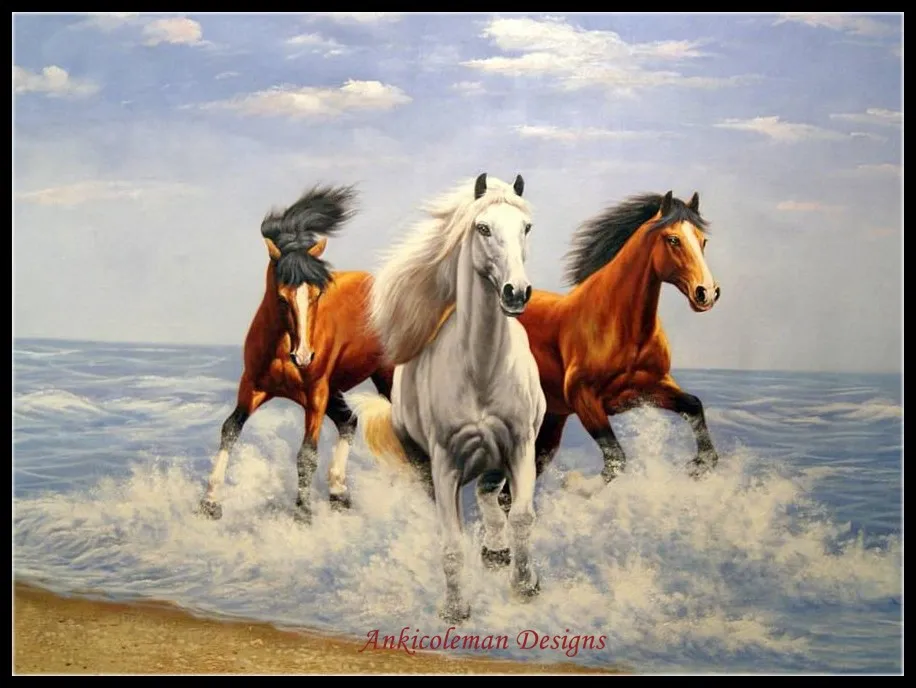 Needlework for embroidery DIY French DMC High Quality - Counted Cross Stitch Kits 14 ct Oil painting - Three Horses
Needlework for embroidery DIY French DMC High Quality - Counted Cross Stitch Kits 14 ct Oil painting - Three Horses