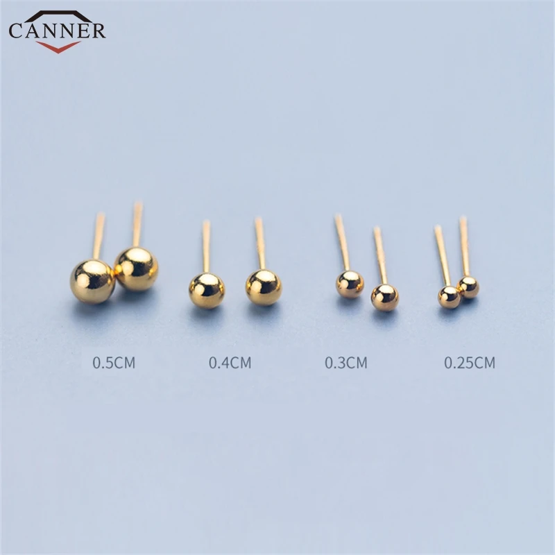 Small Ball Stud Earrings for Women Girls Cute 925 Sterling Silver Earrings Gold Color Ear Piercing Jewelry Cute Earings 2019 H40
Small Ball Stud Earrings for Women Girls Cute 925 Sterling Silver Earrings Gold Color Ear Piercing Jewelry Cute Earings 2019 H40