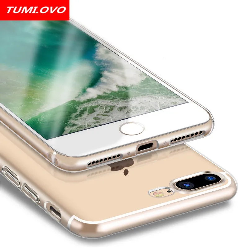 Простой мягкий прозрачный силиконовый чехол из ТПУ для iPhone X 8 7 6 6S Plus 5 5S 5SE 5C 4