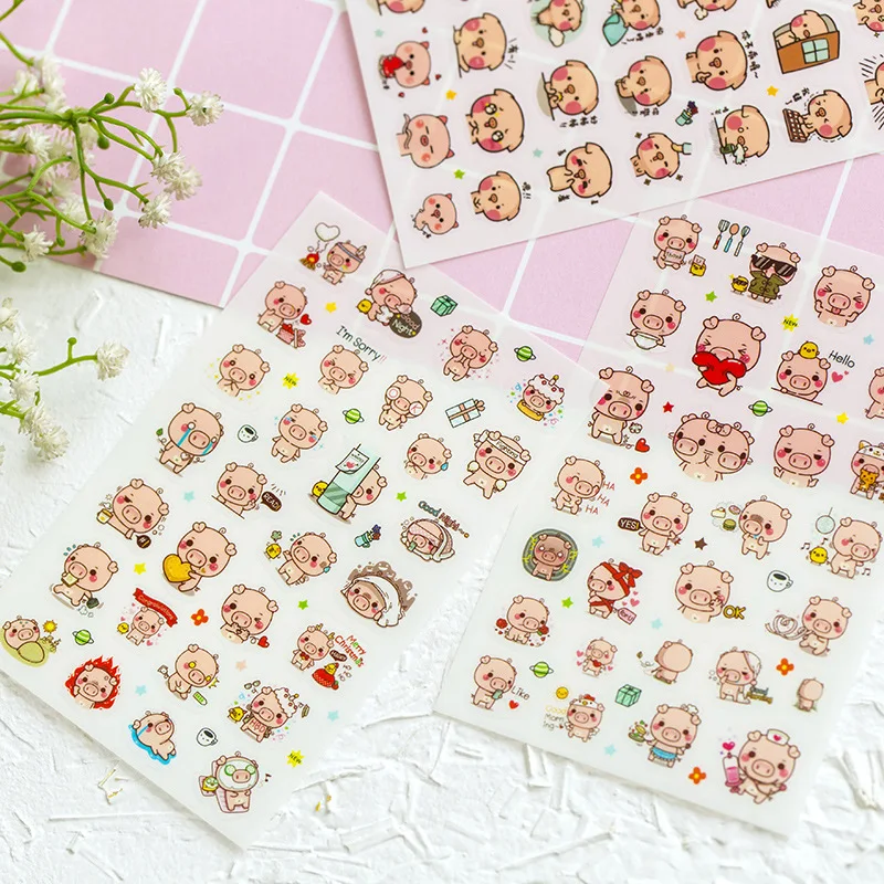 6 Sheets Pink Piglet Adhesive Stickers Decorative Album Diary Stick Label Paper Hand Account Decor
6 Sheets Pink Piglet Adhesive Stickers Decorative Album Diary Stick Label Paper Hand Account Decor