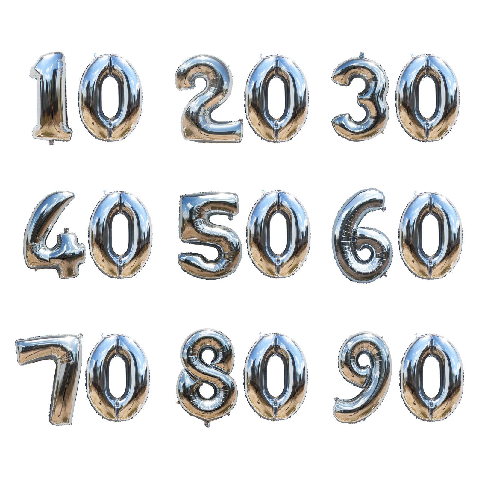 40 inch Gold sliver aluminum foil number Balloons 10 20 30 40 50 60 70 80 90 years birthday party Anniversary DIY decoration
40 inch Gold sliver aluminum foil number Balloons 10 20 30 40 50 60 70 80 90 years birthday party Anniversary DIY decoration
