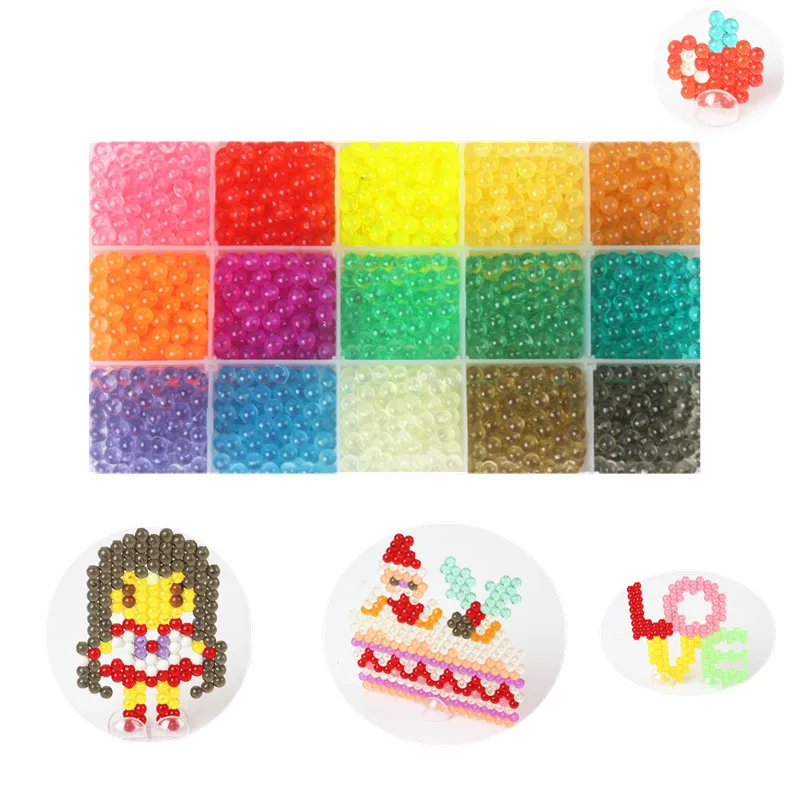 100pcs/bag Crystal Spray Beads Puzzle Toys for Children 15 Colors Water Sticky Beads Educational toys Pegboard Set Speelgoed
100pcs/bag Crystal Spray Beads Puzzle Toys for Children 15 Colors Water Sticky Beads Educational toys Pegboard Set Speelgoed
