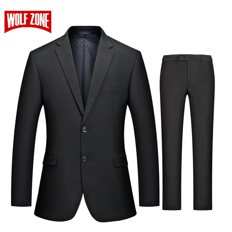 WOLF ZONE Brand Luxury Suit Men Business Casual Slim Fit Suits with Pants 2 Piece Wedding Blazer Mens Formal Party Jacket
WOLF ZONE Brand Luxury Suit Men Business Casual Slim Fit Suits with Pants 2 Piece Wedding Blazer Mens Formal Party Jacket