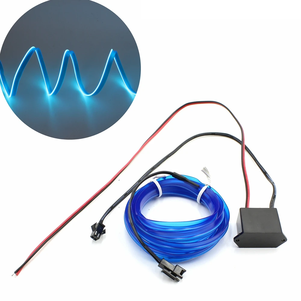 EL Wire With 6mm Sewing Edge Flexible Neon Lamp Glow Rope Tube Cable LED Strip Light For Car Decoration With DC 12V Adapter
EL Wire With 6mm Sewing Edge Flexible Neon Lamp Glow Rope Tube Cable LED Strip Light For Car Decoration With DC 12V Adapter