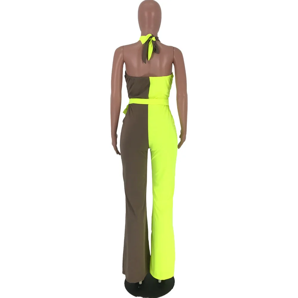 Color Block Spliced Sexy Party Jumpsuit Women Off The Shoulder Backless Bandage Romper Summer Halter Front Cut Out Beach Overall
Color Block Spliced Sexy Party Jumpsuit Women Off The Shoulder Backless Bandage Romper Summer Halter Front Cut Out Beach Overall