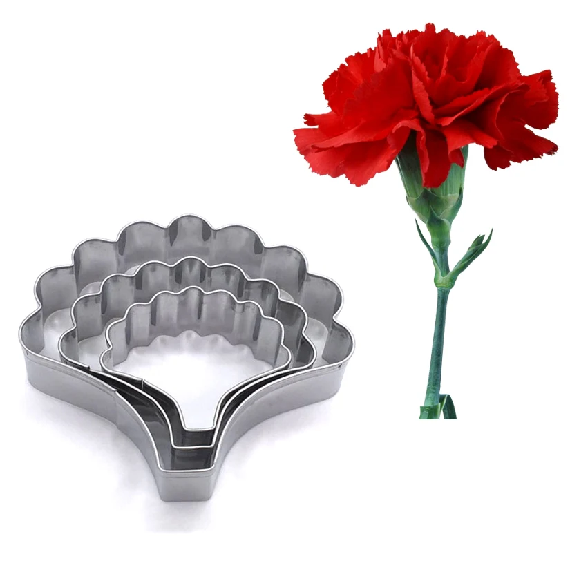 Wholesale 10 Sets(3 pcs/set) Carnation Petals Cutter Sets Stainless Steel Cookie Fondant Cake Decorating Tools
Wholesale 10 Sets(3 pcs/set) Carnation Petals Cutter Sets Stainless Steel Cookie Fondant Cake Decorating Tools