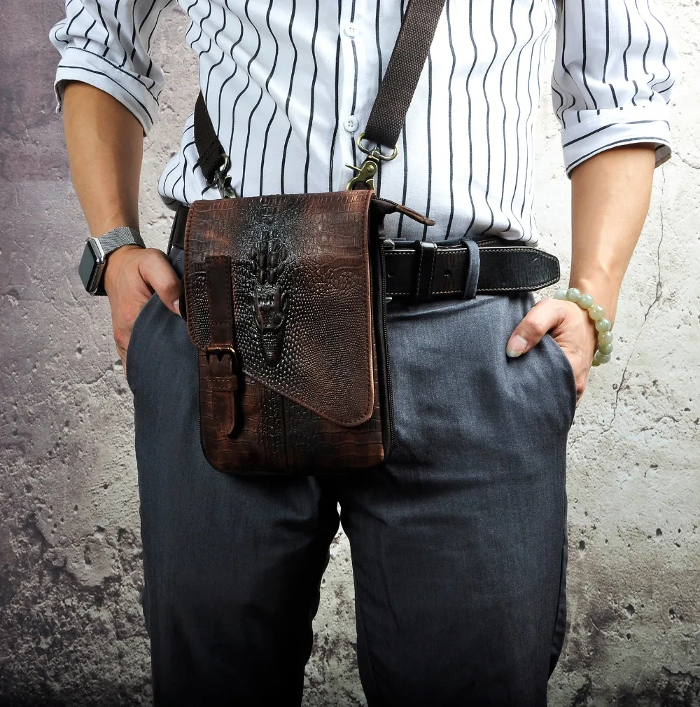 Quality Leather Male Casual Design Messenger Crossbody bag Multifunction Fashion Travel Belt Waist bag 8" Tablets Men 611-1
Quality Leather Male Casual Design Messenger Crossbody bag Multifunction Fashion Travel Belt Waist bag 8" Tablets Men 611-1