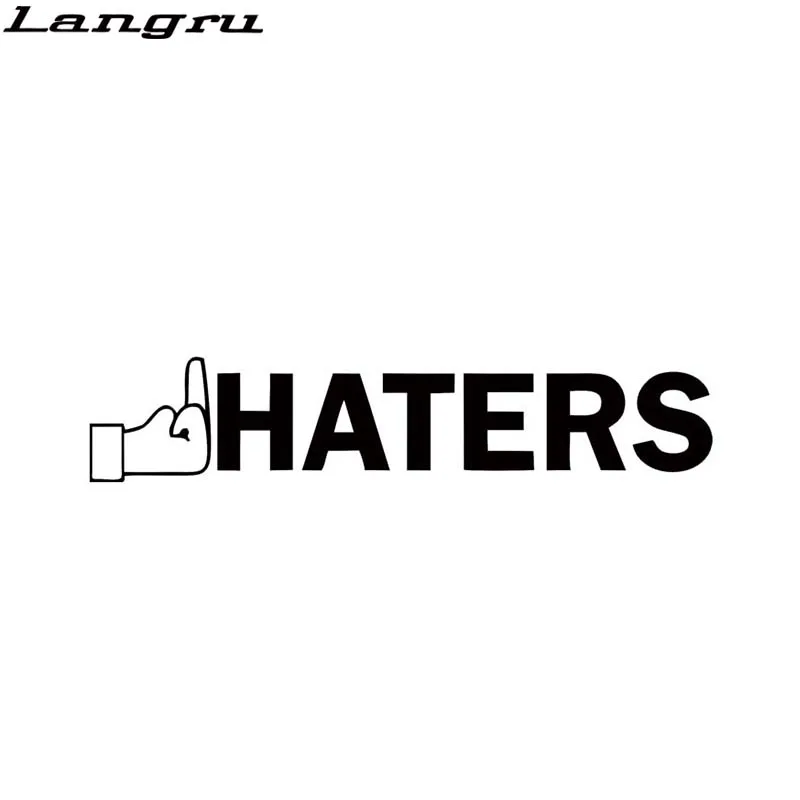 Langru новый стиль автомобиля Стайлинг для Haters стикер виниловая наклейка любовь