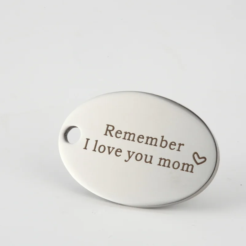 20pcs 20*30mm Steel color High Quality Stainless Steel "Remember I love you mom" For DIY Jewelry Making Christmas Gift
20pcs 20*30mm Steel color High Quality Stainless Steel "Remember I love you mom" For DIY Jewelry Making Christmas Gift