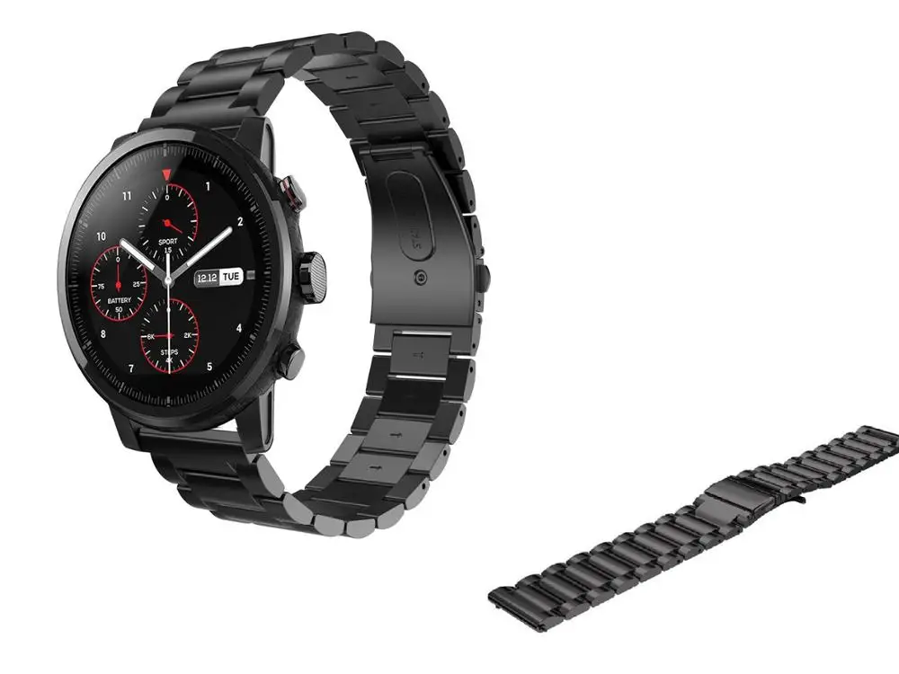 Ремешок из нержавеющей стали для оригинального Xiaomi Huami Amazfit Stratos 2 2S /amazfit pace, 22 мм
Ремешок из нержавеющей стали для оригинального Xiaomi Huami Amazfit Stratos 2 2S /amazfit pace, 22 мм