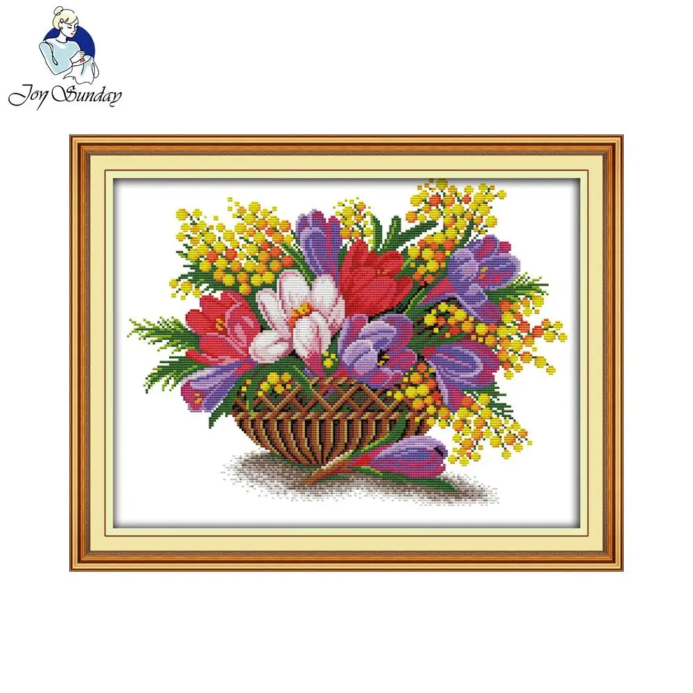 Joy Sunday Цветочная корзина 11CT 14CT Китайская вышивка крестиком для вышивки наборы рукоделия Счетный или штампованный узор крестиком
Joy Sunday Цветочная корзина 11CT 14CT Китайская вышивка крестиком для вышивки наборы рукоделия Счетный или штампованный узор крестиком