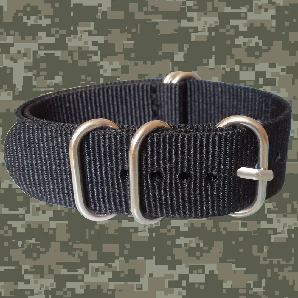 Top Quality Retro Wholesale 20 mm Black Army Sports Zulu fabric Nylon watchband Watch Strap 5 Rings Bands Buckle belt 20mm
Top Quality Retro Wholesale 20 mm Black Army Sports Zulu fabric Nylon watchband Watch Strap 5 Rings Bands Buckle belt 20mm