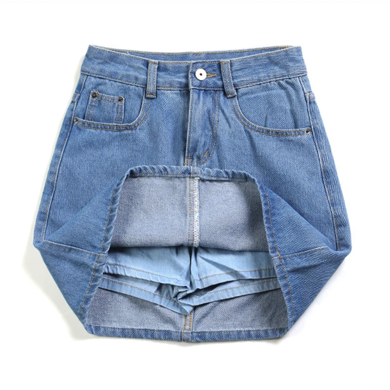 Denim Skirt Womens Short 2017 New Blue Saia Jeans Anti Emptied Female Skirt Shorts High Waist Jeans Skirts JoursNeige
Denim Skirt Womens Short 2017 New Blue Saia Jeans Anti Emptied Female Skirt Shorts High Waist Jeans Skirts JoursNeige
