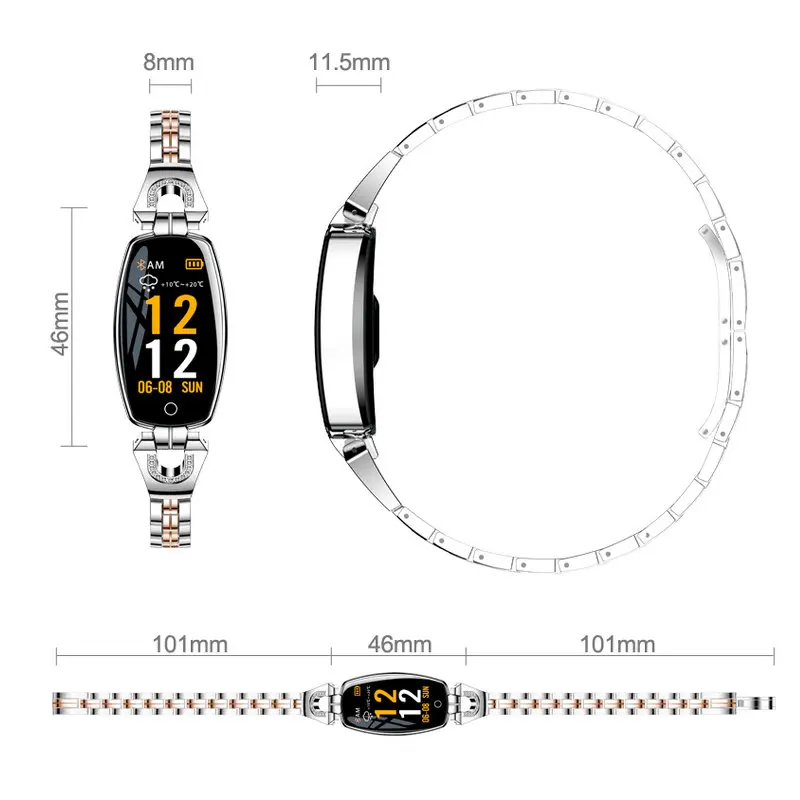 2019 Women Lady Fashion Smart Wristband Heart Rate Blood Pressure Smart Bracelet Fitness Tracker Smart Watch Band Female Girl
2019 Women Lady Fashion Smart Wristband Heart Rate Blood Pressure Smart Bracelet Fitness Tracker Smart Watch Band Female Girl