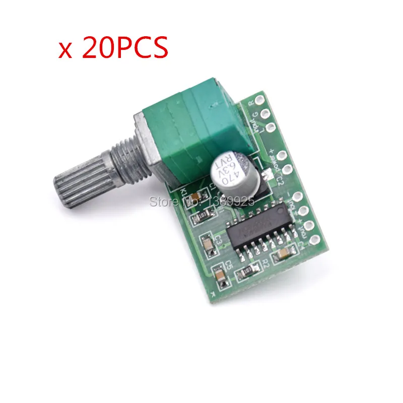 20pcs Super Mini PAM8403 DC 5V 2 Channel USB Digital Audio Amplifier Board Module 2 * 3W Volume Control & Potentionmeter Switch
20pcs Super Mini PAM8403 DC 5V 2 Channel USB Digital Audio Amplifier Board Module 2 * 3W Volume Control & Potentionmeter Switch
