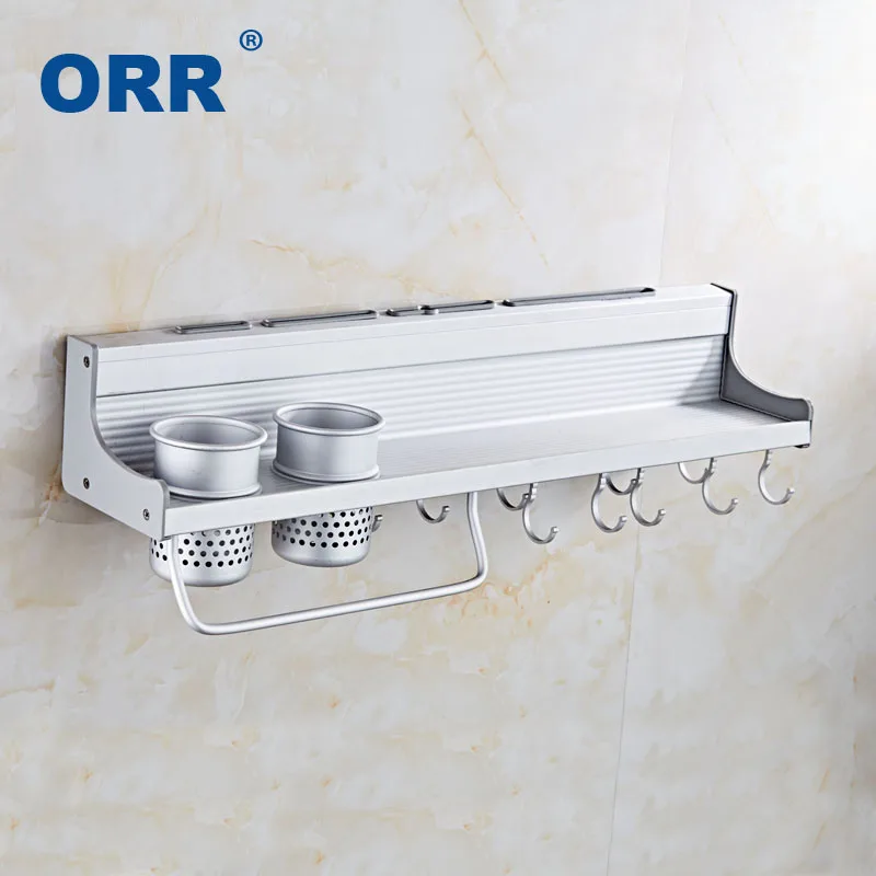 Wall mounted Kitchen Rack storage Free shipping Multifuncional shelf space aluminium ORR
Wall mounted Kitchen Rack storage Free shipping Multifuncional shelf space aluminium ORR