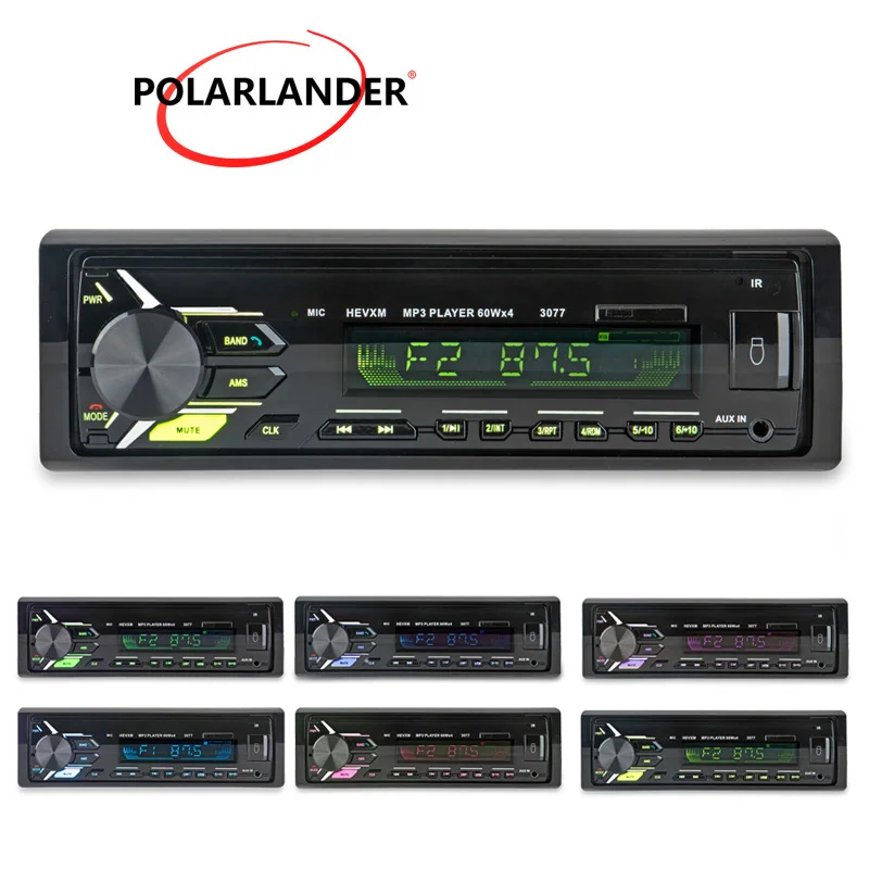 SD USB MP3 MMC WMA Car audio Player 12V Autoradio Car Radio Car Stereo In-dash 3077 1 Din Bluetooth FM Aux Input Receiver
SD USB MP3 MMC WMA Car audio Player 12V Autoradio Car Radio Car Stereo In-dash 3077 1 Din Bluetooth FM Aux Input Receiver