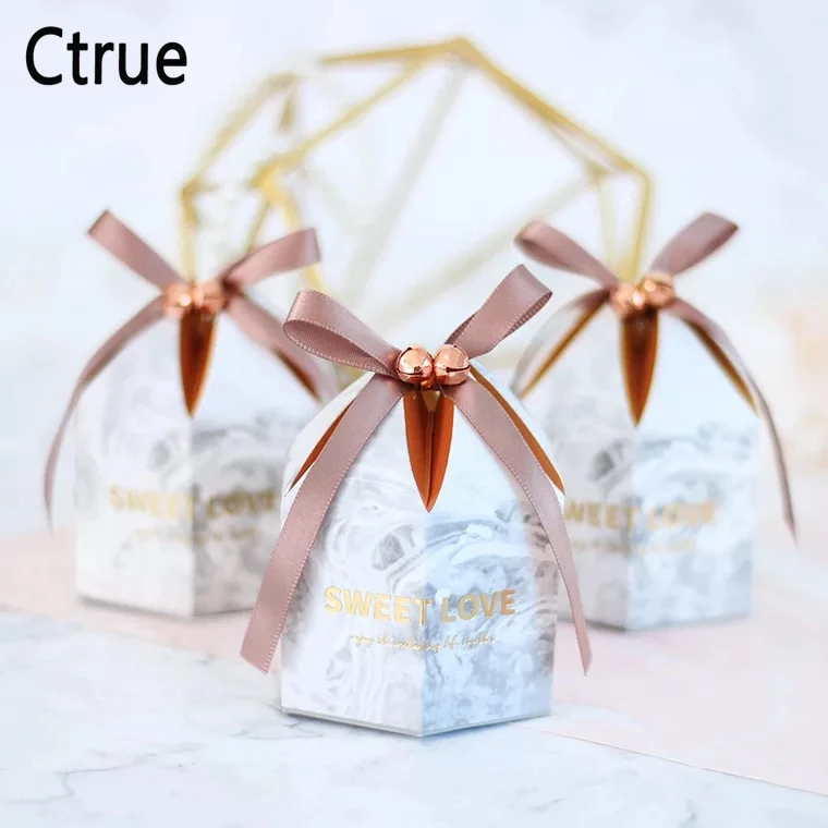 

20pcs/lot 4*9.5CM sweet love Candy Box with ribbon chocolate gift boxes wedding souvenirs for guests wedding favors and gifts